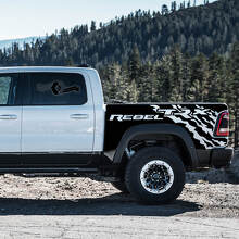 Ensemble d'autocollants vinyle éclaboussures de boue pour bas de caisse Dodge Ram Rebel 2021+_2
