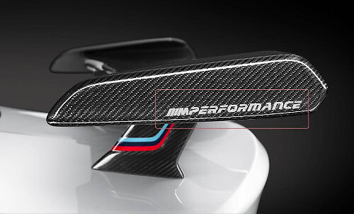 BMW m performance nouveaux autocollants vinyle pour spoiler
