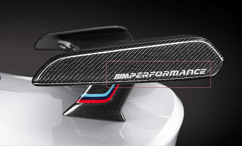 Kit d'autocollants en vinyle aileron style M Performance pour BMW
