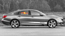 Kit de décalcomanies vinyle de bandes latérales de course personnalisées pour Honda Accord_2