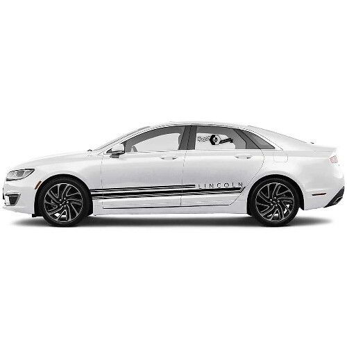 Kit de décalcomanies en vinyle avec bandes latérales décorées pour Lincoln MKZ_1