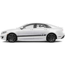 Kit de décalcomanies en vinyle avec bandes latérales décorées pour Lincoln MKZ_3