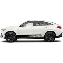 Kit d'autocollants en vinyle à bandes latérales décorées pour Mercedes Benz GLE_2