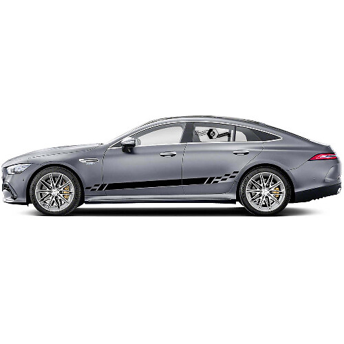 Kit d'autocollants en vinyle à bandes latérales décorées pour Mercedes Benz AMG GT3