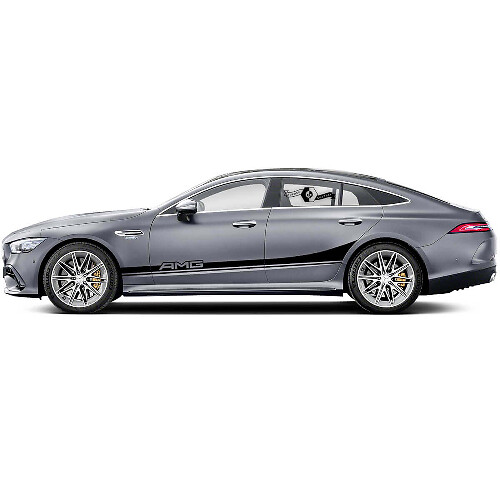 Kit de décalcomanies vinyle bandes latérales style AMG pour Mercedes Benz AMG GT3_1
