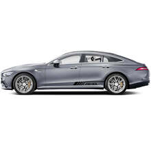 Kit de décalcomanies vinyle bandes latérales style AMG pour Mercedes Benz AMG GT3_4