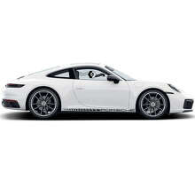 Kit d'autocollants en vinyle à rayures damier pour bas de caisse Porsche Carrera 911_2