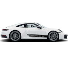 Kit d'autocollants en vinyle à bandes latérales de marque pour Porsche Carrera 911_4