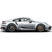 Kit d'autocollants vinyle bandes de porte de marque pour Porsche 911 Turbo S_3