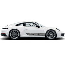 Kit d'autocollants vinyle bandes latérales avec lettrage Porsche pour Porsche Carrera 911_2