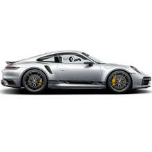 Kit de décalcomanies latérales en vinyle avec bandes de marque pour Porsche 911 Turbo S_3
