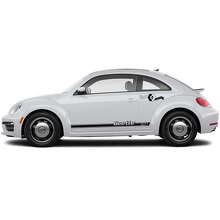 Kit d'autocollants vinyles bande latérale de porte de marque pour Volkswagen Beetle_3