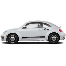 Kit d'autocollants vinyle bandes latérales lettrage Beetle pour Volkswagen Beetle_5
