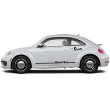 Kit d'autocollants en vinyle avec lettres et bandes latérales pour Volkswagen Beetle_3
