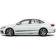 Autocollant en vinyle avec lettrage de marque et logo pour bandes latérales Volkswagen Jetta_2