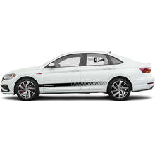Jeu d'autocollants en vinyle de lettrage Volkswagen pour bandes latérales pour Volkswagen Jetta_3