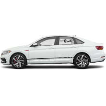 Kit d'autocollants bandes latérales de marque en vinyle pour Volkswagen Jetta_2