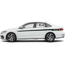Kit d'autocollants bandes latérales de marque en vinyle pour Volkswagen Jetta_3