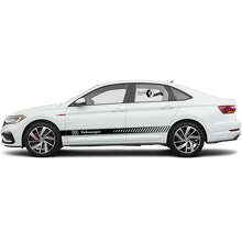 Kit d'autocollants bandes latérales de marque en vinyle pour Volkswagen Jetta_6