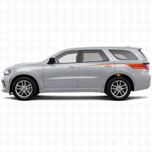 Jeu de décalcomanies en vinyle de bandes latérales arrière personnalisées effilées pour Dodge Durango 2011+_4
