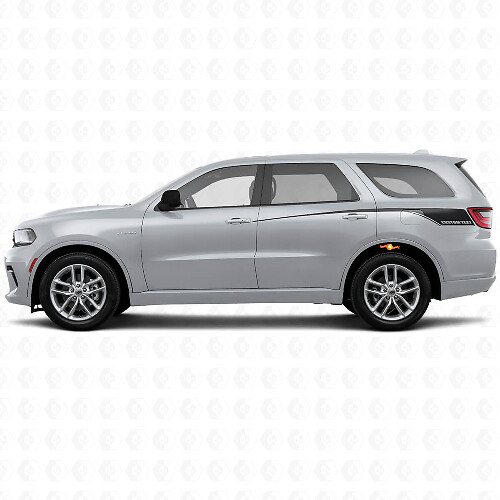 Kit de décalcomanies vinyl personnalisées avec bandes arrière latérales effilées pour Dodge Durango 2011+
