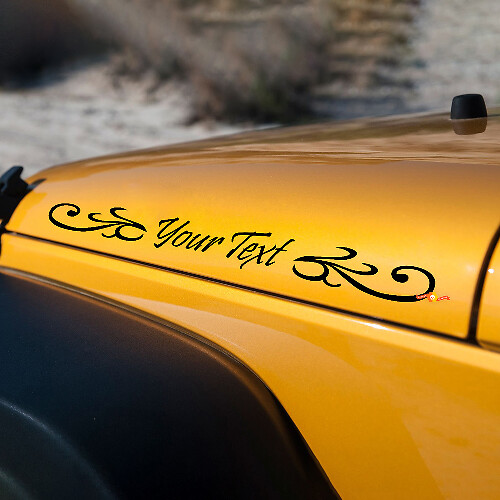 Autocollants décoratifs en vinyle pour capot latéral pour Jeep Wrangler