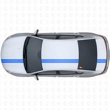 Kit d'autocollants vinyle à doubles bandes en contour pour le dessus pour Dodge Dart 2013+_2