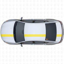 Kit d'autocollants vinyle à doubles bandes en contour pour le dessus pour Dodge Dart 2013+_5