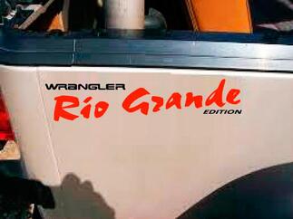 Jeep rio GRANDE wrangler côté vinyle autocollant autocollants toutes les couleurs