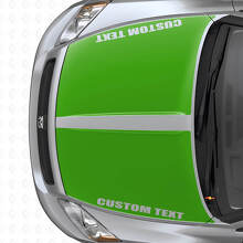 Set d'autocollants vinyle capot à doubles larges bandes personnalisées pour Dodge Caliber 2007+_3