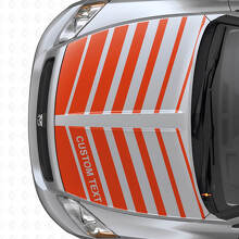 Ensemble de décalcomanies en vinyle à bandes stroboscopiques doubles personnalisées pour capot Dodge Caliber 2007+_4