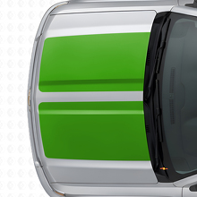 Kit d'autocollants vinyle à doubles bandes larges pour capot et hayon Chevrolet Silverado 2014-15_5