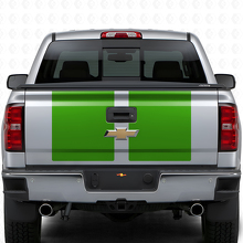 Kit d'autocollants vinyle à doubles bandes larges pour capot et hayon Chevrolet Silverado 2014-15_6