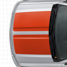 Kit d'autocollants vinyle à doubles bandes larges pour capot et hayon Chevrolet Silverado 2014-15_7