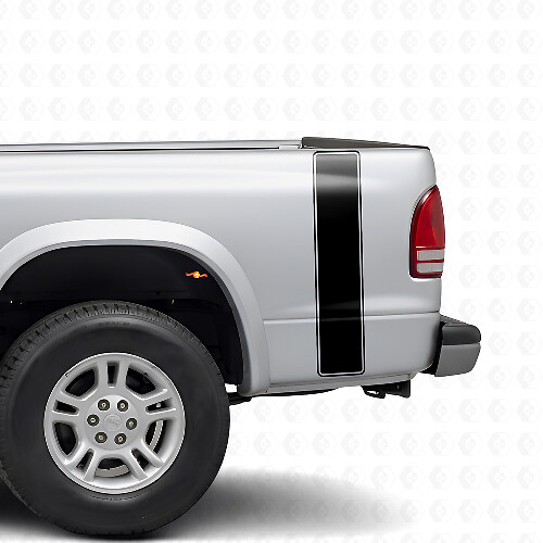 Kit d'autocollants vinyle rayés en contour pour aile arrière Dodge Dakota 1997+