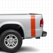 Kit d'autocollants vinyle rayés en contour pour aile arrière Dodge Dakota 1997+_4