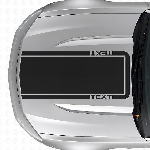 Autocollant Vinyle Bande de Contour de Texte Personnalisé pour Musclecar Musclecarmodel Mach 1 2010-20