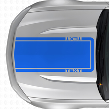 Autocollant Vinyle Bande de Contour de Texte Personnalisé pour Musclecar Musclecarmodel Mach 1 2010-20_2