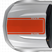 Autocollant Vinyle Bande de Contour de Texte Personnalisé pour Musclecar Musclecarmodel Mach 1 2010-20_4
