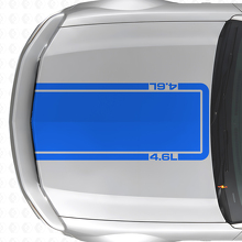 Autocollant en vinyle bande contour de capot 4.6L pour Musclecar Musclecarmodel Mach 1 2005-09_2