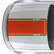 Autocollant en vinyle contour capot 4.0L pour Musclecar Musclecarmodel Mach 1 2005-09_4