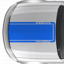 Autocollant Vinyle Bande Contour Capot 300 CV pour Musclecar Musclecarmodel Mach 1 2005-09_2