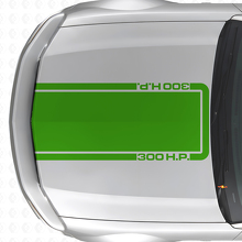 Autocollant Vinyle Bande Contour Capot 300 CV pour Musclecar Musclecarmodel Mach 1 2005-09_3