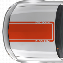 Autocollant Vinyle Bande Contour Capot 300 CV pour Musclecar Musclecarmodel Mach 1 2005-09_4