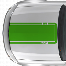 Autocollant en vinyle bande contour capot 281 pour Musclecar Musclecarmodel Mach 1 2005-09_3