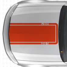 Autocollant en vinyle bande contour capot 281 pour Musclecar Musclecarmodel Mach 1 2005-09_4