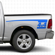 Kit de stickers vinyle latéraux arrière style crosse de hockey 4x4 pour Dodge Ram 2009-18_2