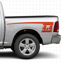 Kit de stickers vinyle latéraux arrière style crosse de hockey 4x4 pour Dodge Ram 2009-18_4