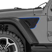 Kit de décalque vinyle de ventilation d’aile carte topographique pour Jeep Wrangler Rubicon_2