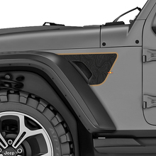 Kit de décalque vinyle de ventilation d’aile carte topographique pour Jeep Wrangler Rubicon_3